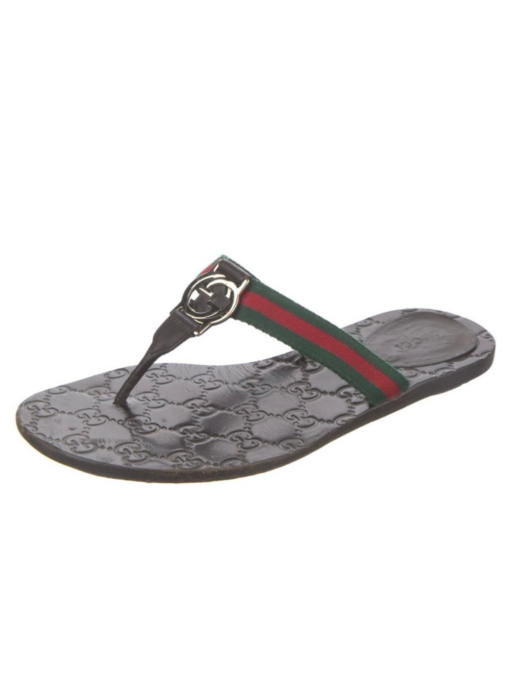 Gucci Chic Leather Flip Flop size 7. Dust bag and Box included